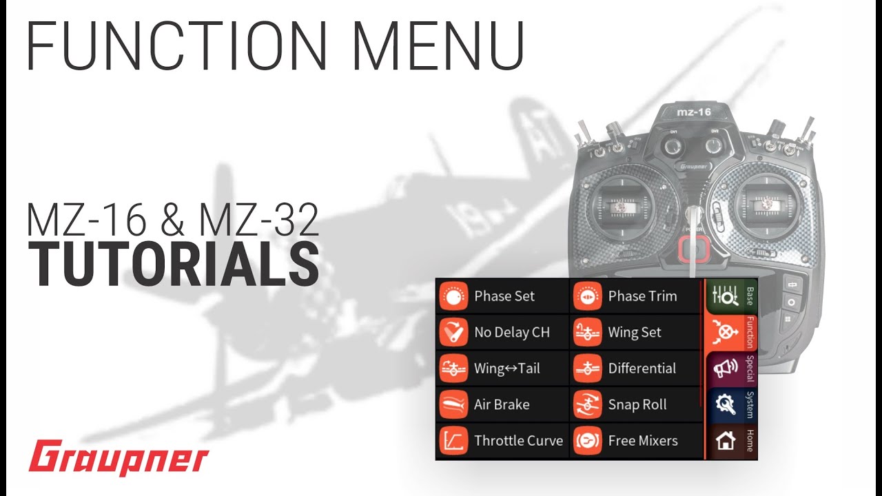 Tutorial - mz-16 and mz-32 Function Menu