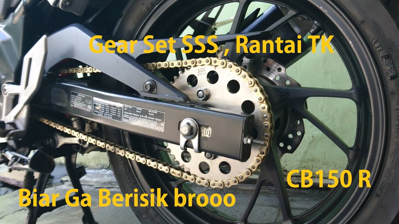 Ganti Gear Set SSS dan Rantai TK CB150 R Akselerasi Mantaaap Brooo