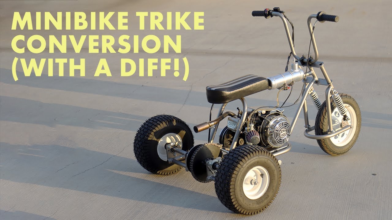Minibike Trike With a Differential is FINISHED!