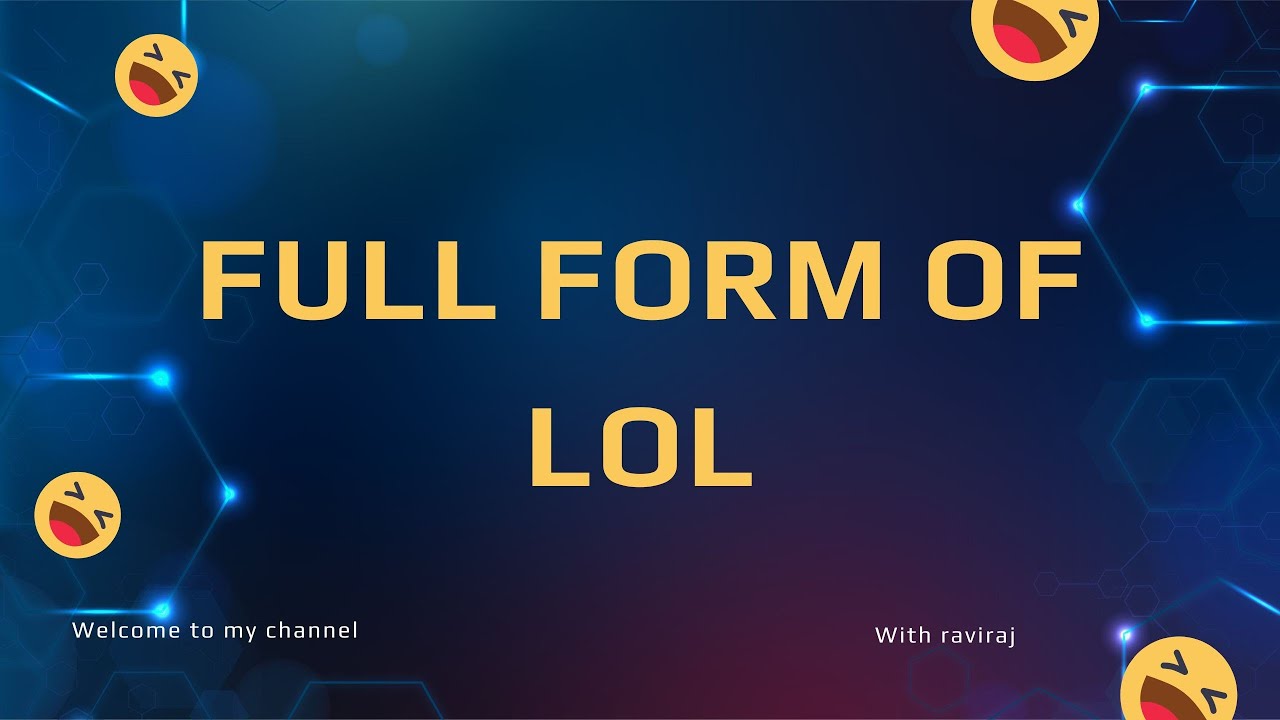 full-form of Lol #shorts #lol. Ravi raj. What is LOL.