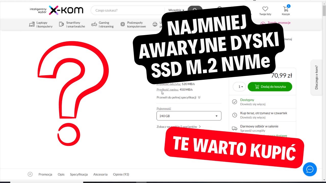 Najmniej awaryjne dyski SSD M.2 NVMe Poradnik Zakupowy 2023 Te warto kupić SAMSUNG ADATA PATRIOT