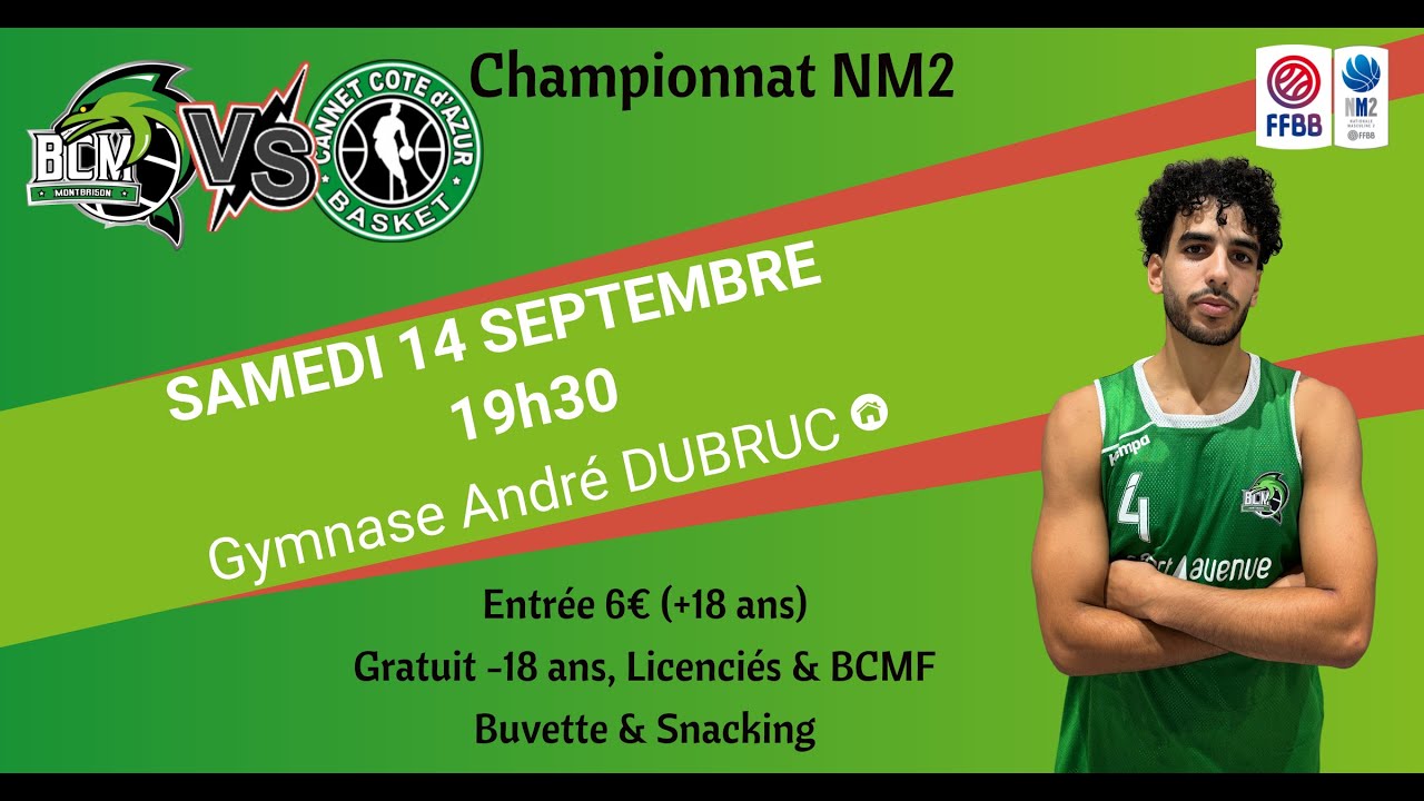 S24-25 | NM2 | 14/09/2024 | BCM vs LE CANNET