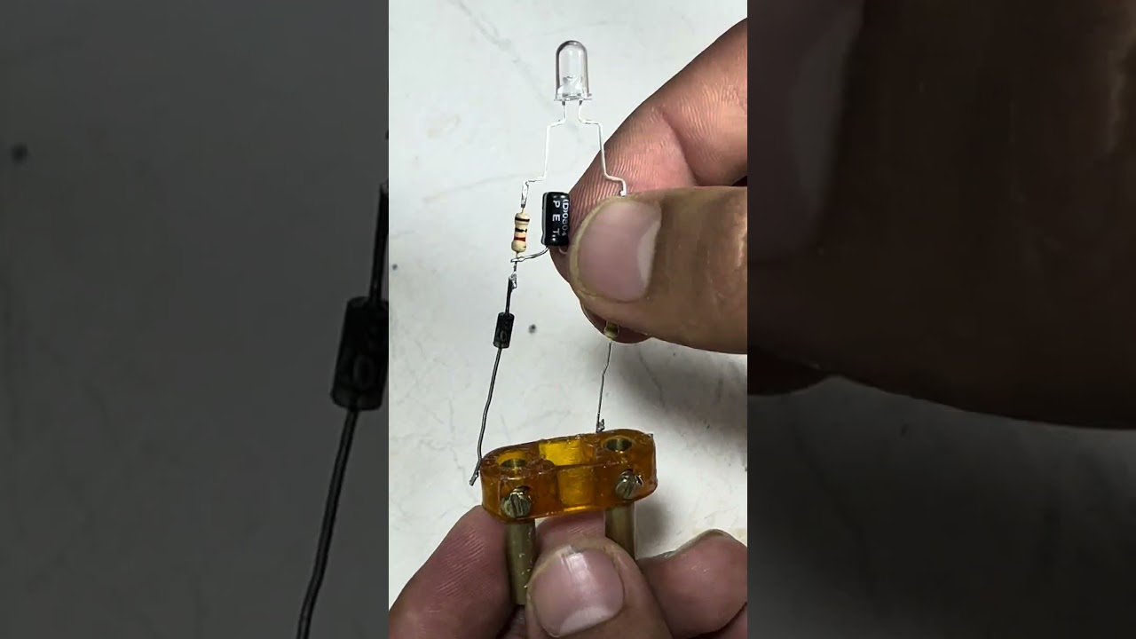 220V LED Flasher #circuit #scienceexperiment #diyelectronics #diy