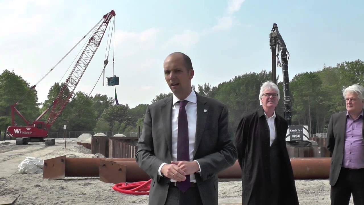 Onthulling bouwbord nieuwe zwembad Kampen 2015 05 27