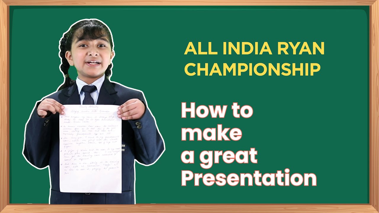 How to make a great presentation for Classes 2 and 3