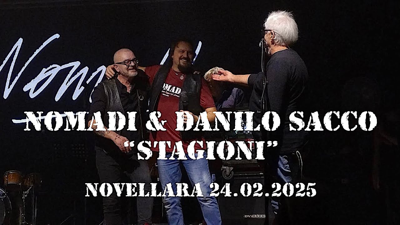Nomadi - Danilo Sacco a sorpresa sul palco del Nomadincontro  canta 