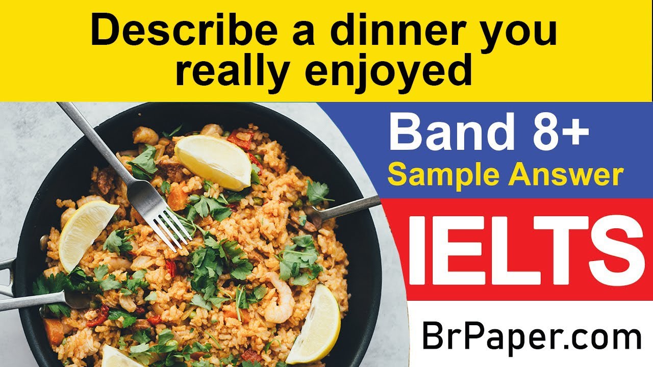 Describe a dinner you really enjoyed | IELTS Cue Card 2020 | New Cue Card Brpaper |