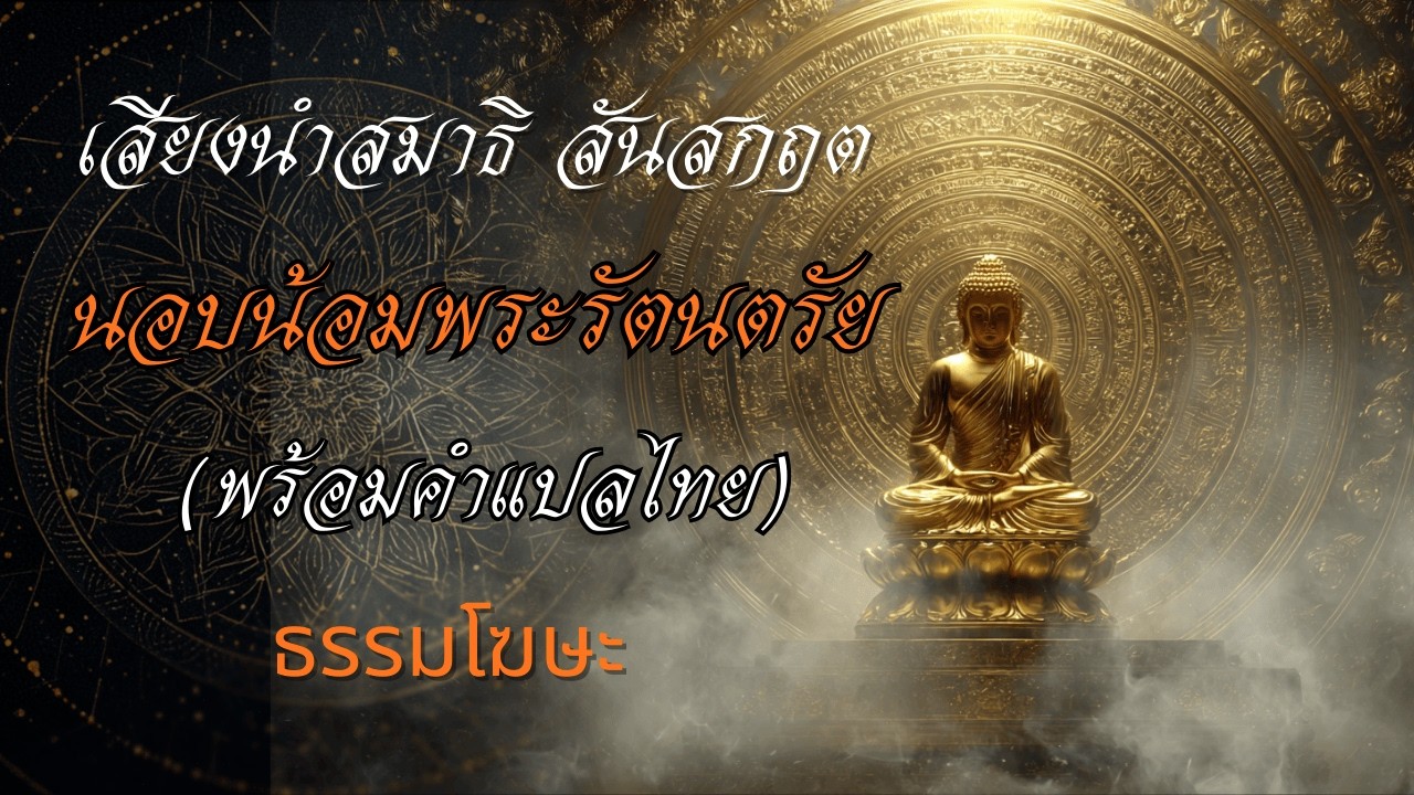 เสียงนำสมาธิ นอบน้อมพระรัตนตรัย (สันสกฤต) สงบ | เจริญสติและภาวนา Meditation Soundscape [ธรรมโฆษะ]