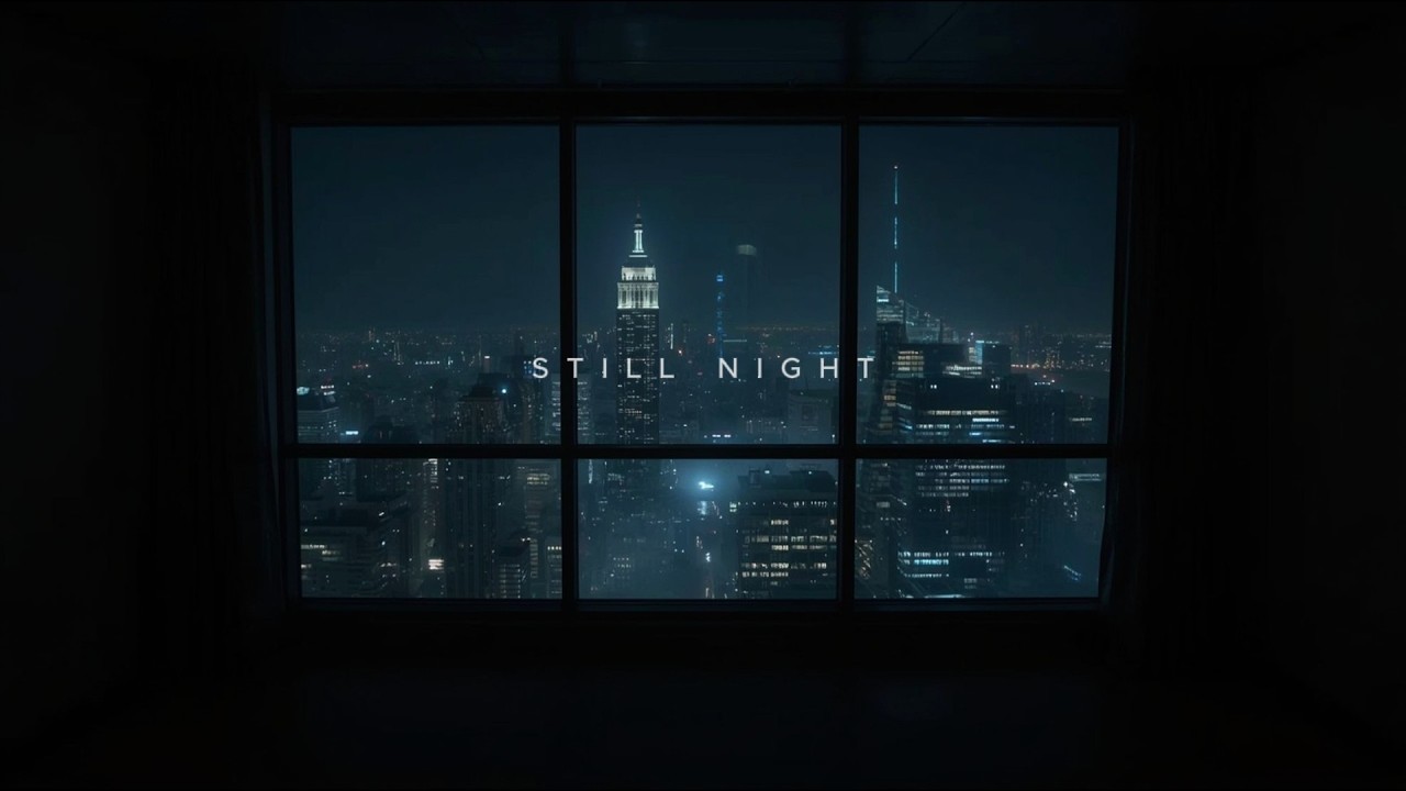 Still Night Ambient Music | Rain on Window (45 Min)