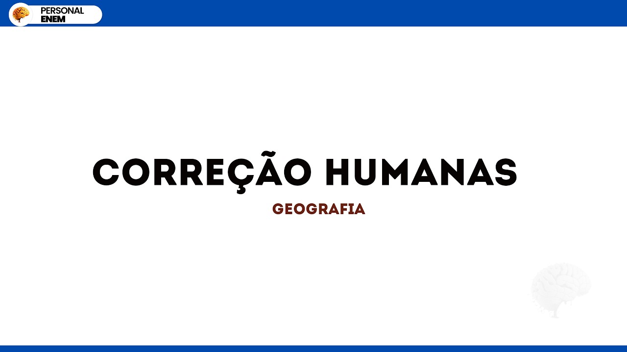 Bernoulli 0 - 2026 (Correção das 15 questões de geografia)