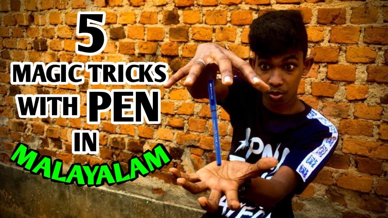 5 Easy MAGIC TRICKS WITH PEN/Malayalam