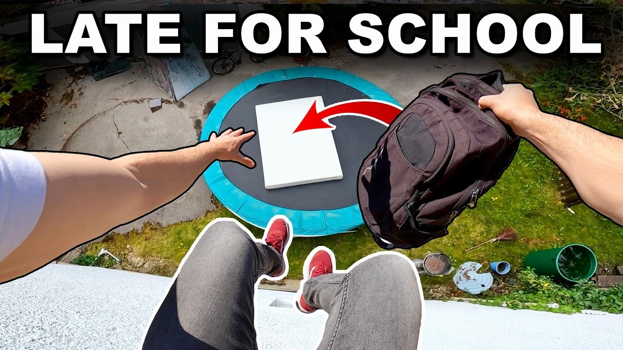 LATE FOR SCHOOL - Parkour POV