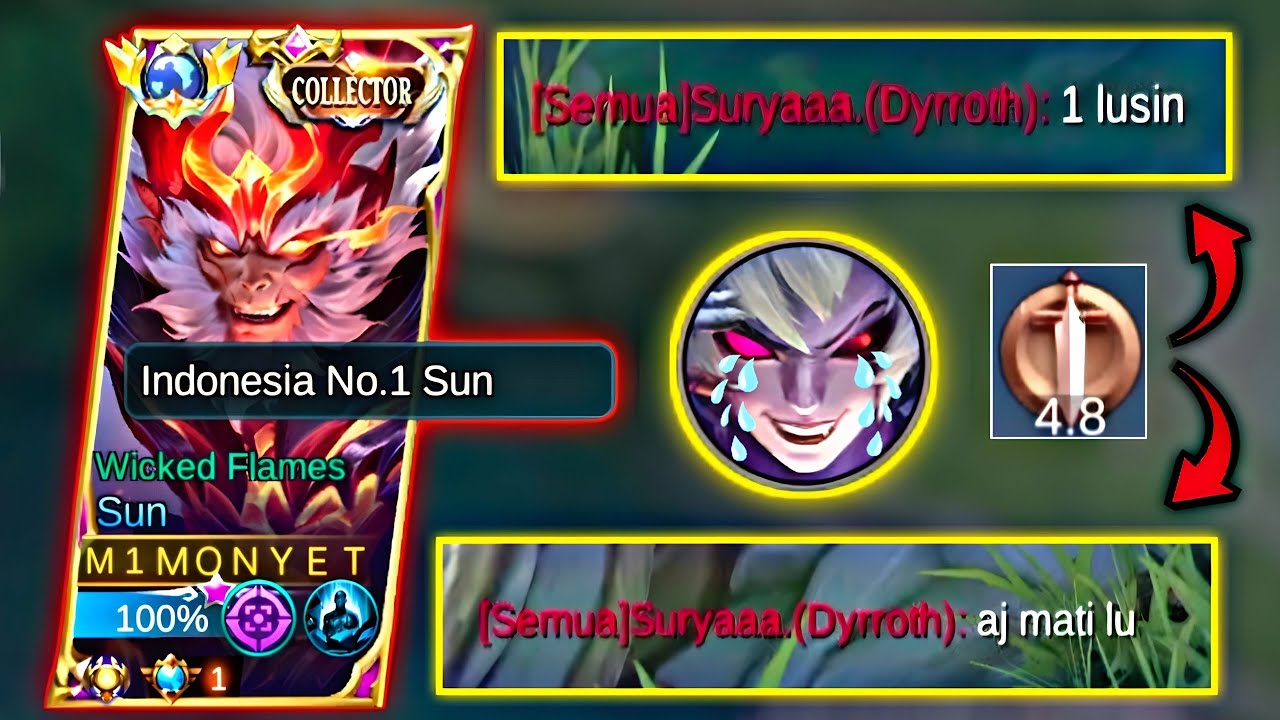 CARA COUNTER DYRROTH YANG BANYAK TOXIC ❗ | SUPREME SUN | MOBILE LEGENDS