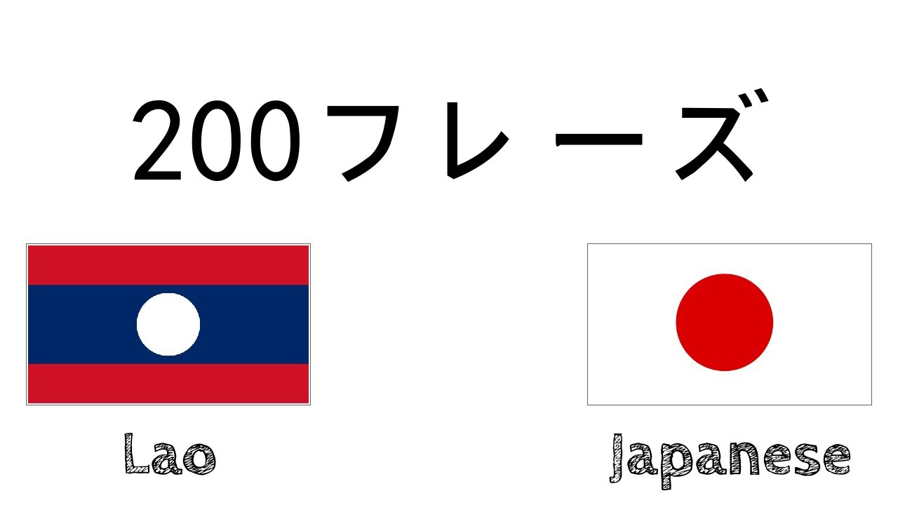 200フレーズ - ラーオ語 - 日本語