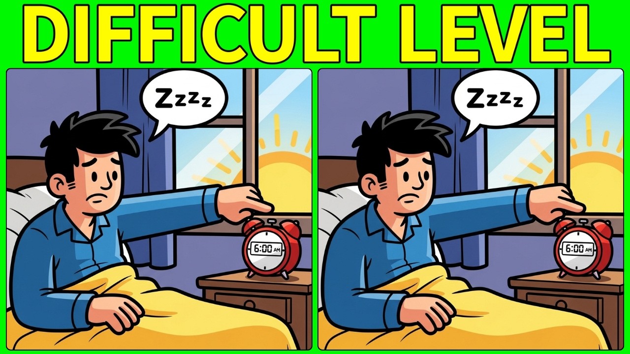 【Spot the Difference】🌈 Enhance Concentration in a 10-Minute Brain Workout!【Find the Difference】
