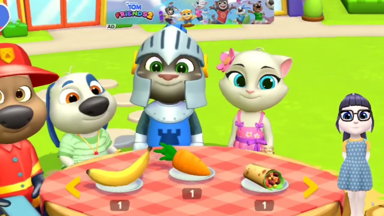 My Talking Angela plays with friends2026eers | game for kids | Toim and Angela are friends 🥳🤾‍♂️🤾