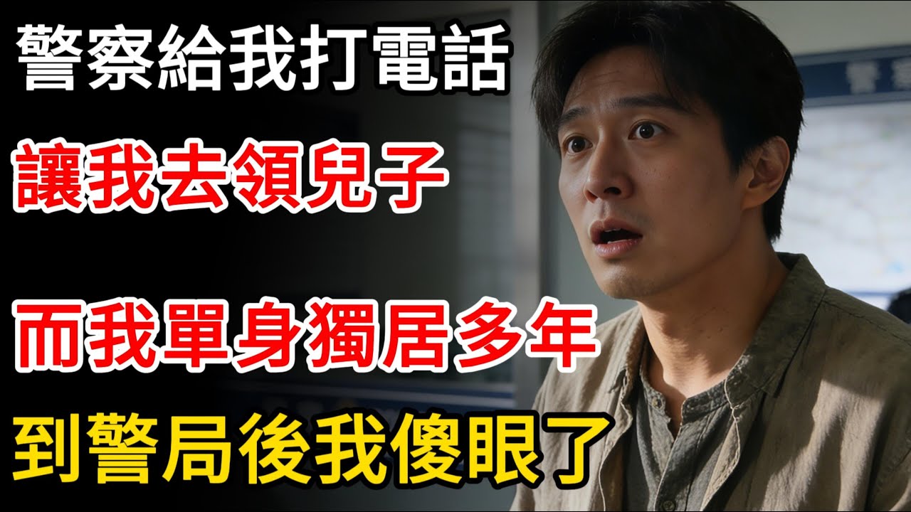 警察給我打電話，讓我去領兒子，而我單身獨居多年，到警局後我傻眼了！