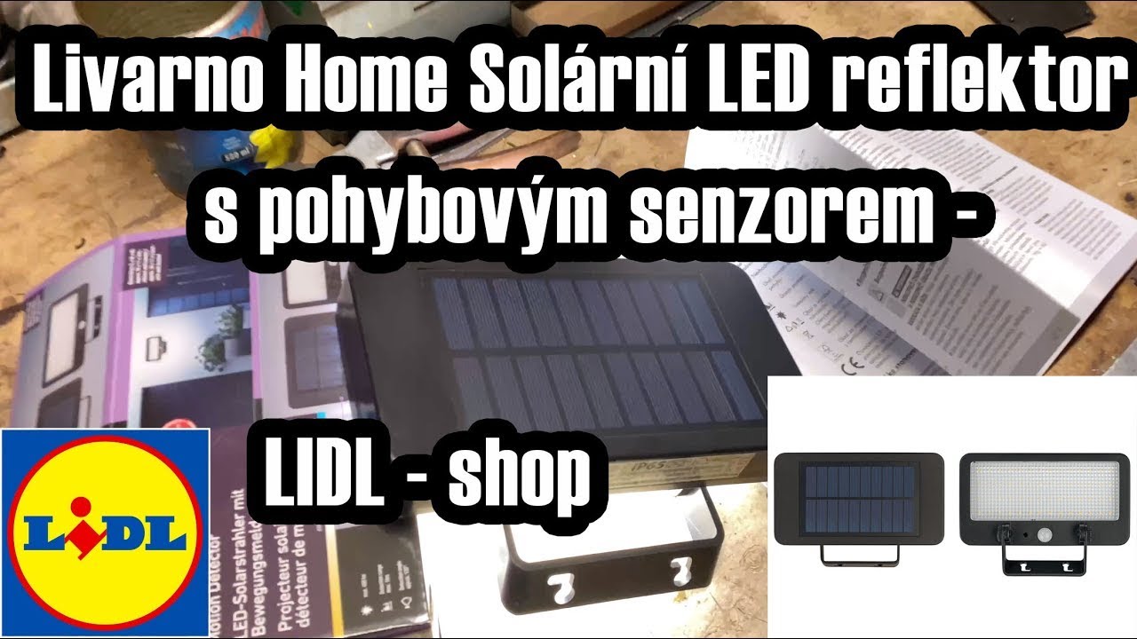 Livarno Home Solární LED reflektor s pohybovým senzorem - LIDL