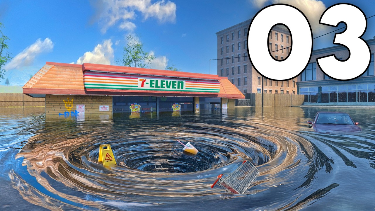 Saving a 7-Eleven from Catastrophic Flood Damage - DrainSim - Part 3