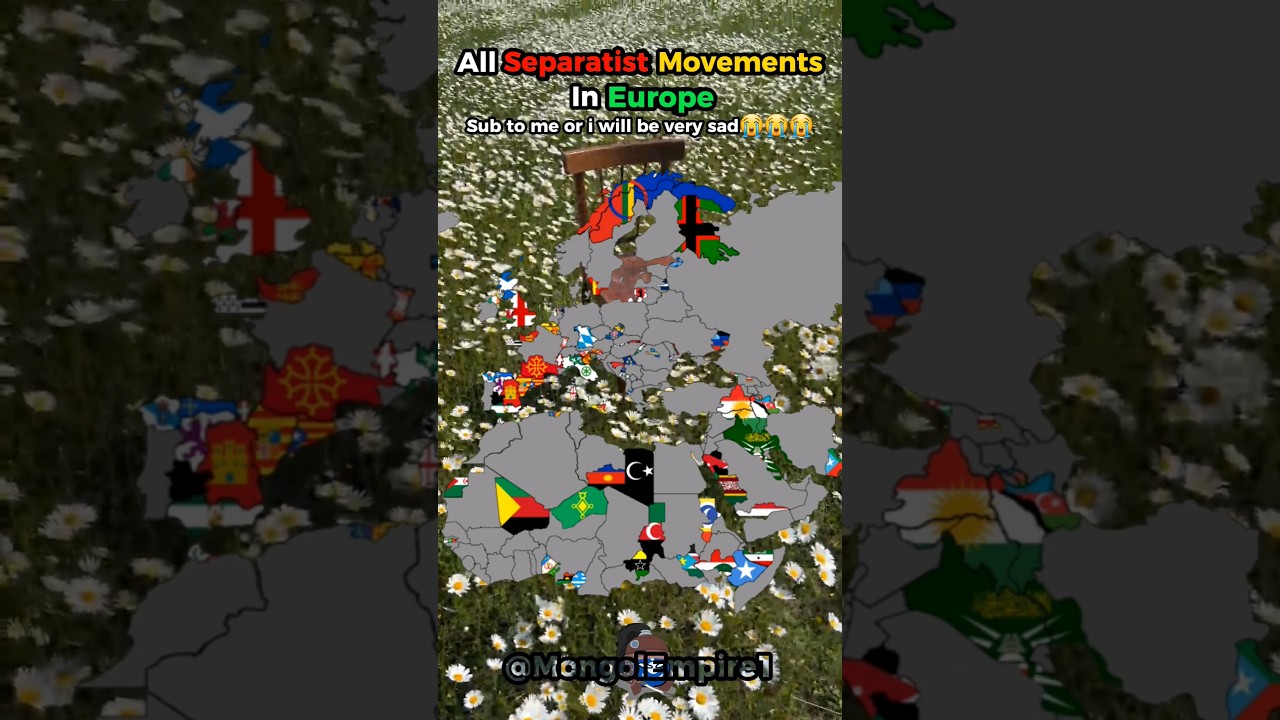 All Separatist Movements In Europe #map #mapper #mapping #europe