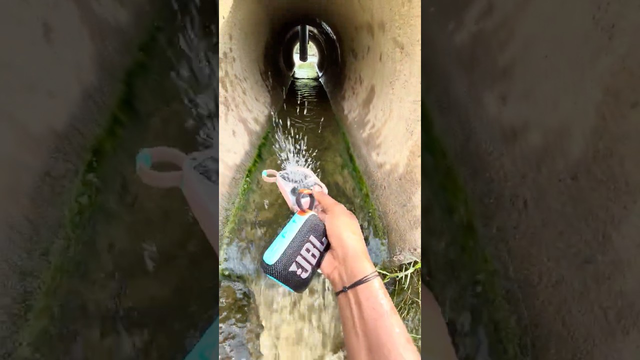 Тест JBL в воде 💦: проверяем безумный бас прыгающей колонки, ежедневное видео