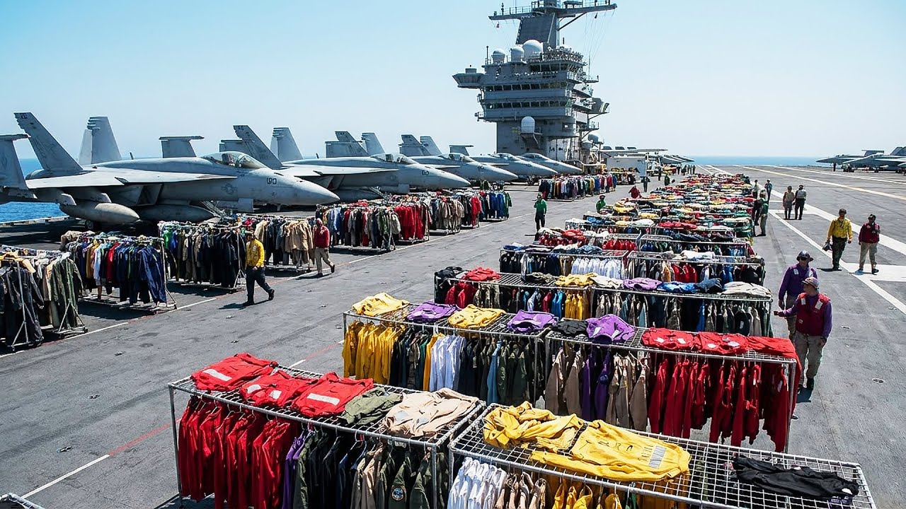 How 5,000 Sailors Wash 70 Tons of Laundry on a $13B Carrier... With NO Fresh Water.