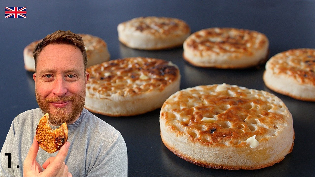 How to make British Crumpets (Griddle Pancakes) BEST OF BRITISH | John Quilter