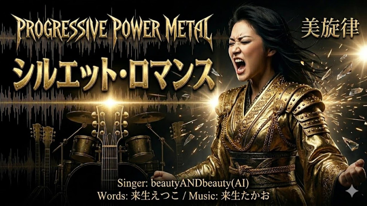 【プログレ】昭和歌謡【シルエットロマンス】(大橋純子)  (Prog Power Metal Cover) - AI singer beautyANDbeauty