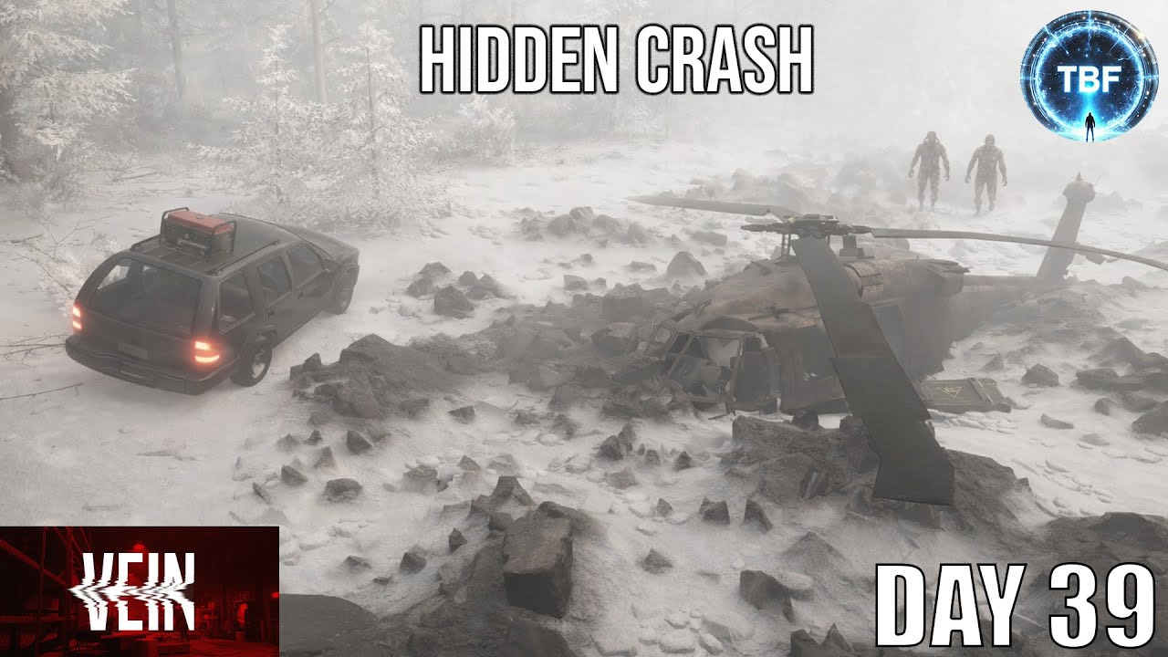 We Found a Helicopter Crash in the Frozen Forest | VEIN Survival Day 39 l [INSANE DIFFICULTY]