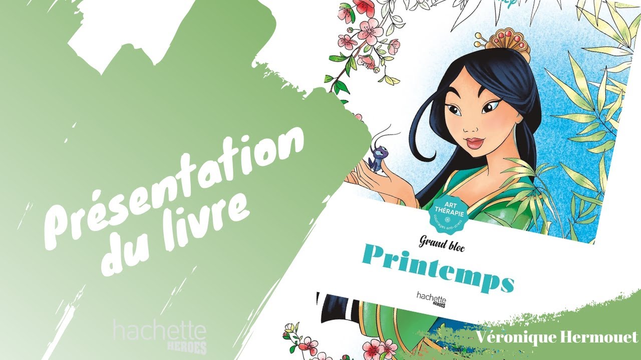 Printemps - Grand bloc Coloriage Disney - Hachette Heroes
