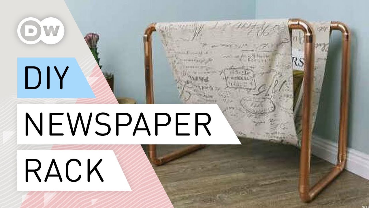 DIY - How to make a newspaper rack