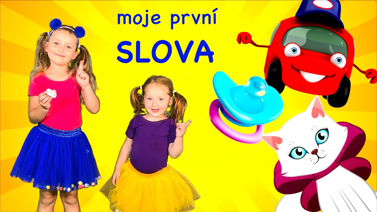 Uč&iacute;me se Prvn&iacute; Slova - č&aacute;st 1. 🚗 |  Poh&aacute;dky a P&iacute;sničky pro Děti | Auto, Miminko, z&aacute;bava s @FunBKids