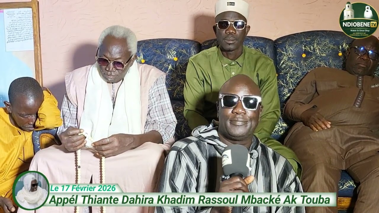 Appél Thiante Dahira Khadim Rassoul Mbacké Ak Touba 