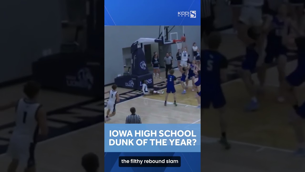 WATCH: Reverse putback dunk by Des Moines Christian senior Max Town