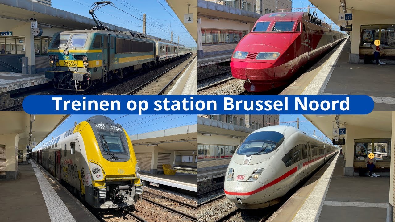 Treinen op station Brussel Noord - 26 mei 2023