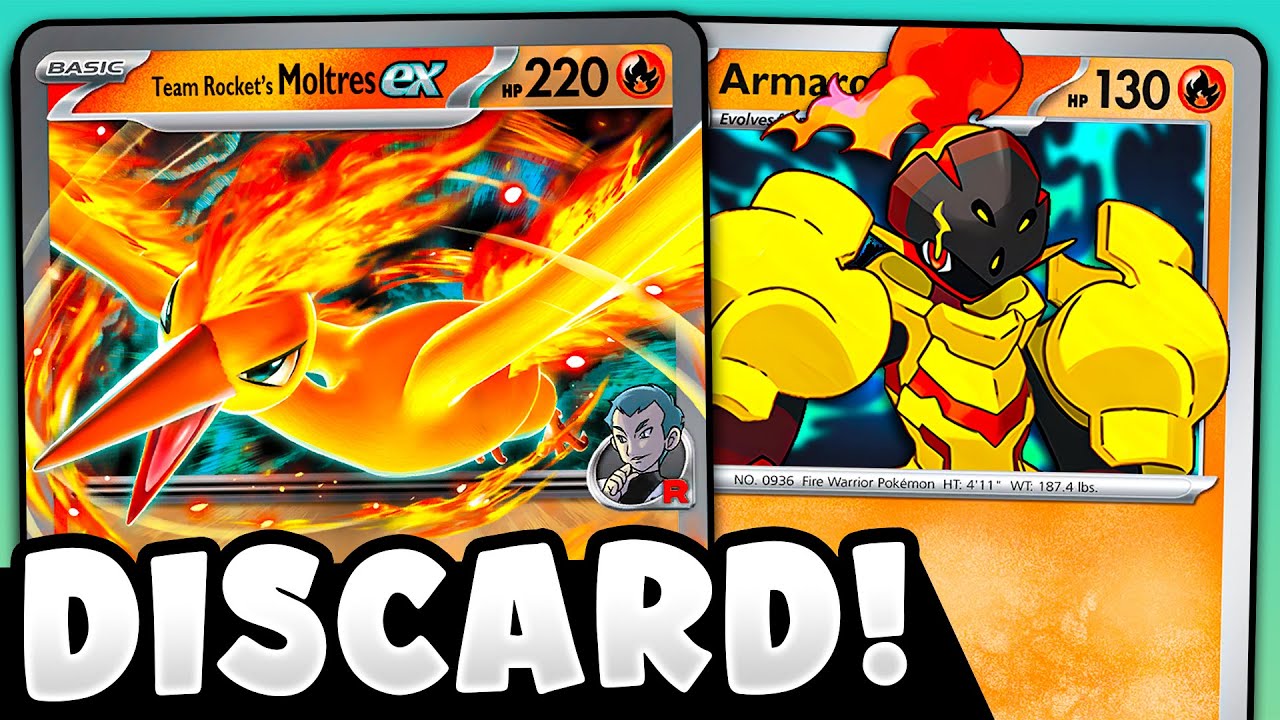 DISCARD Their Pokemon with Team Rocket's Moltres!