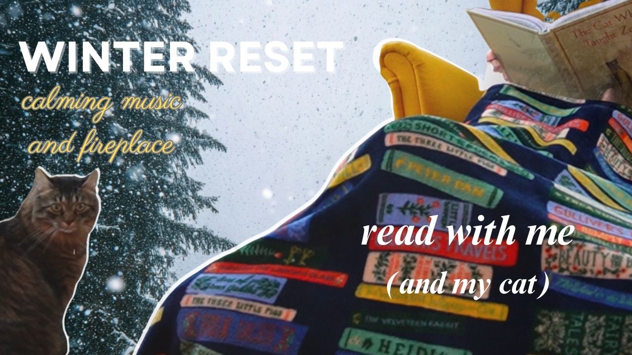 Read With Me for 40 Minutes | Cozy Fireplace and Relaxing Music | Reading or Studying 🪵📚✨