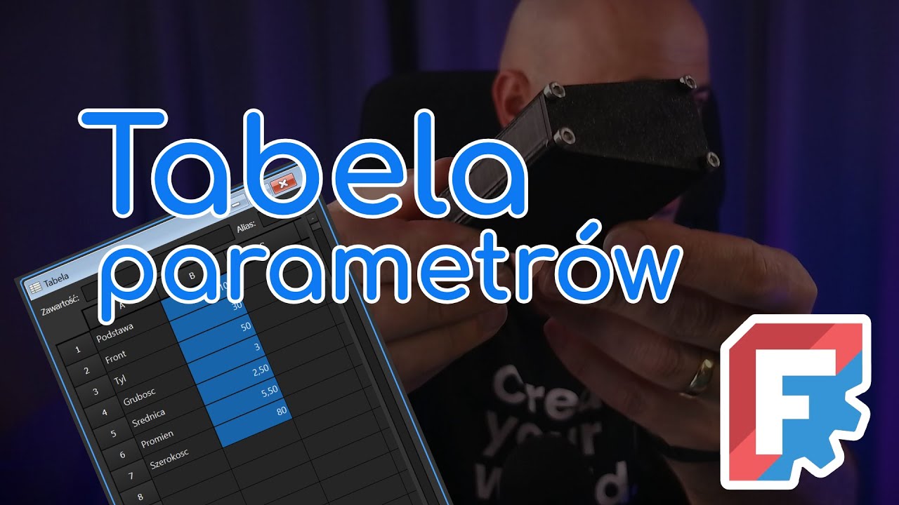 FreeCAD + tabela parametrów - to działa!