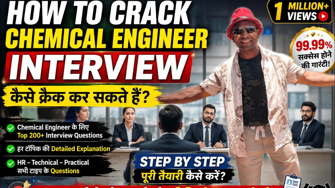 How to crack Chemical Engineer Interview in Hindi | Chemical engineer interview questions|99% sucess