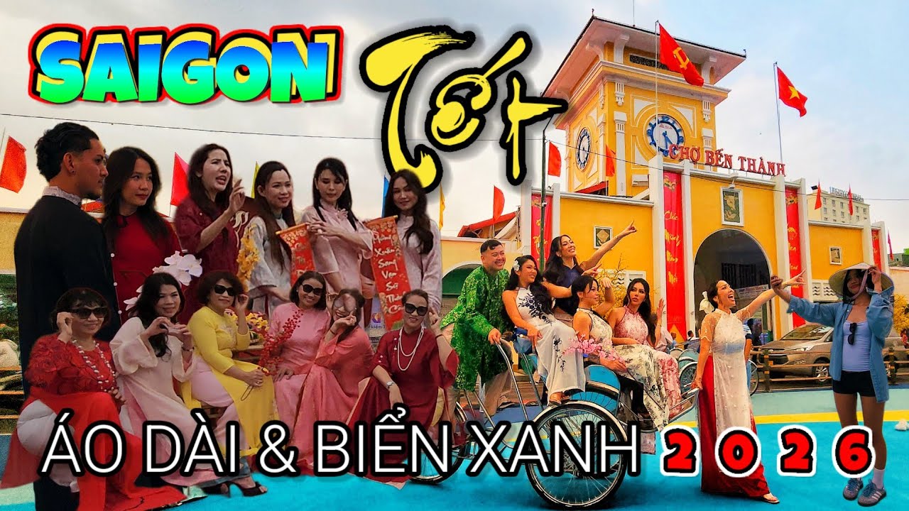 Không Khí Tết Sài Gòn 2026 | Đường Hoa Nguyễn Huệ – Chợ Bến Thành – Chợ Cũ – Thương xá TAX