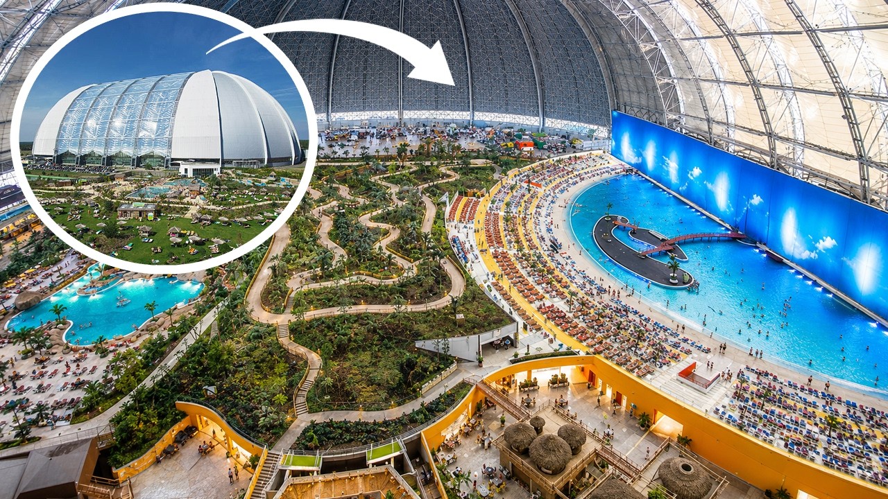 Tropical Islands Resort in a German Blimp Hangar