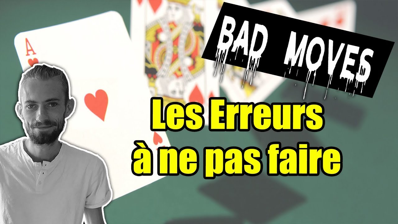 Les ERREURS à ne pas faire en TOURNOI de POKER