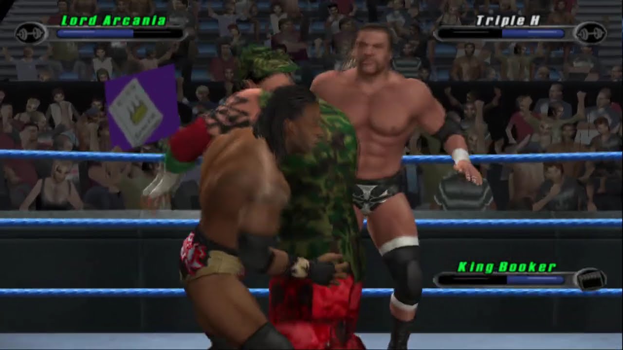 Whooping Triple H, Batista & King Booker! - WWE: SmackDown vs Raw 2008 - #10 - 24/7 Mode Legendary