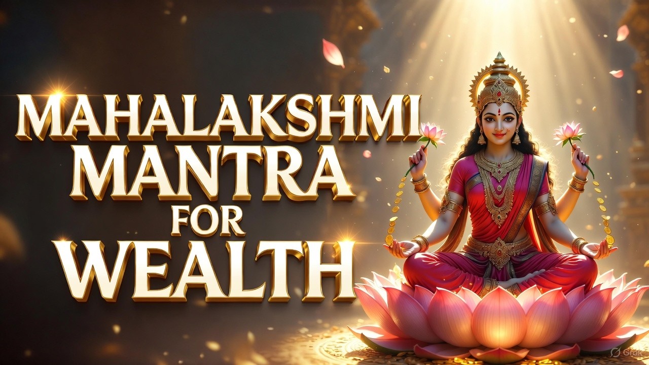 Mahalakshmi Mantra For Wealth | Powerful Lakshmi Mantra 108 Times for Prosperity & Abundance