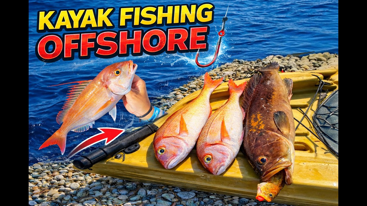 Δυνατό Ψάρεμα με Φαγκριά και Μεγάλη Στήρα 🎣 | Slow Jigging από Kayak #kayakfishing #fishing