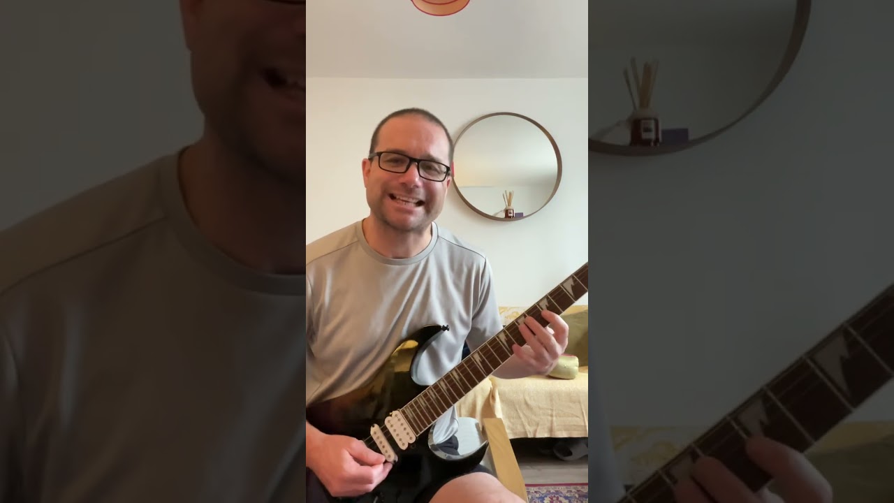Ex 4 (guitar) - key of G Maj, C lydian mode, C Maj chord