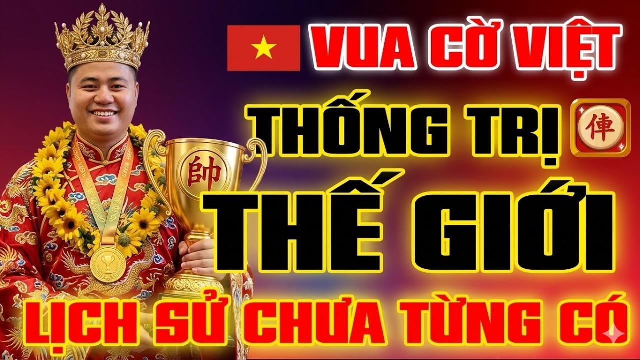 🔴 VUA CỜ VIỆT kiện tướng LẠI LÝ HUYNH Bỏ Xe Đánh Tốt VÔ ĐỊCH THẾ GIỚI làm nên lịch sử