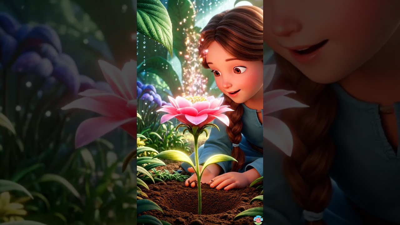 The Magic Seed Blooms 🌷✨ | Momo-chan Short #MomoChan #Magic #CuteAnimation #Wholesome #Kawaii