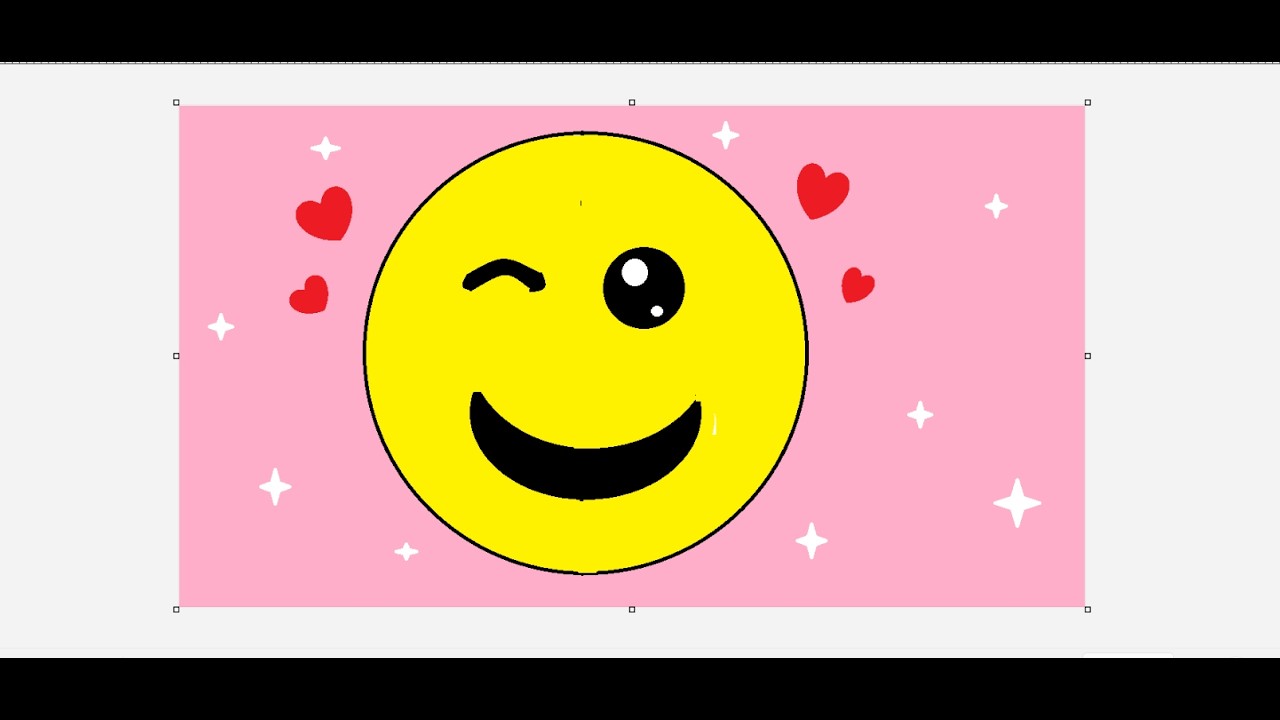 How to Draw a Happy Emoji in MS Paint | Easy Smiley Face Drawing for Kids