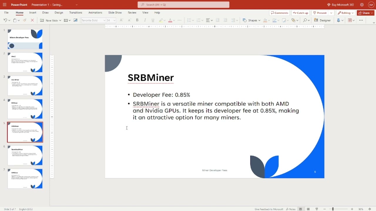 Miner Developer Fees